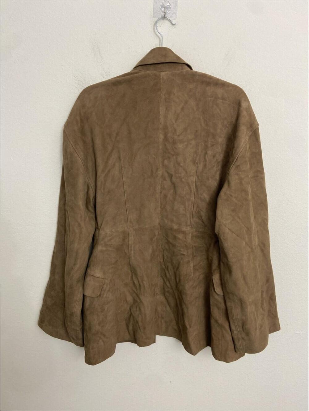 Eaves Revolve Salta Suede Jacket in Tan SIZE M NWT $528msrp - Picture 9 of 11